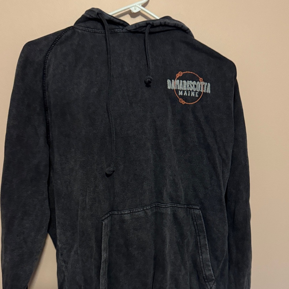 Maine Woods Black V-Neck Sweater